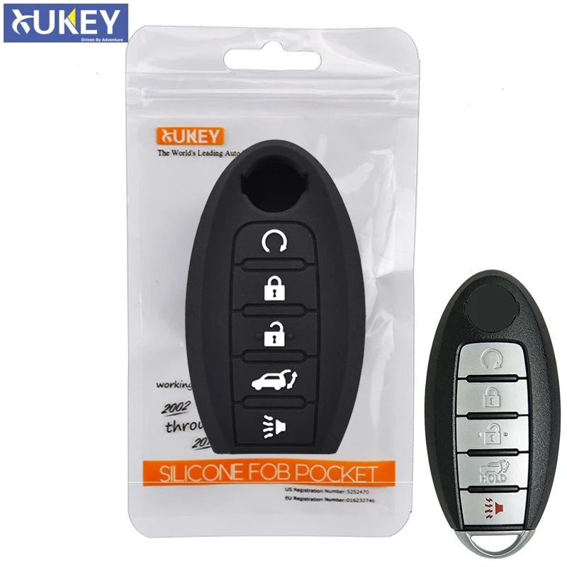For Nissan Rouge Maxima Altima Sentra Murano Qashqai Silicone Remote Key Case Fob Shell Cover Skin Holder 5 Button
For Nissan Rouge Maxima Altima Sentra Murano Qashqai Silicone Remote Key Case Fob Shell Cover Skin Holder 5 Button