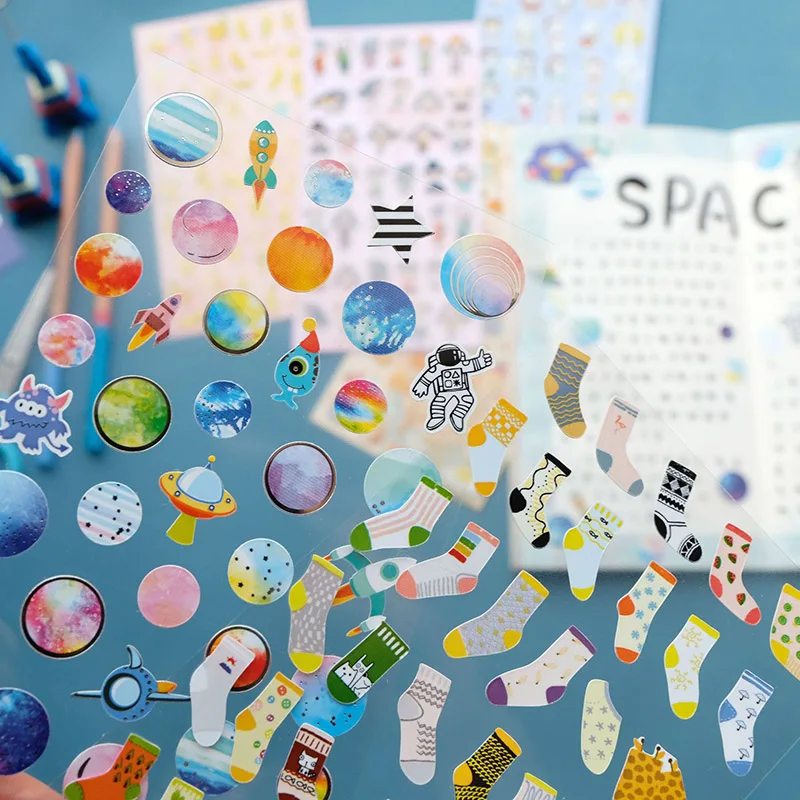 Novelty Stationery Stickers Kawaii Fantasy Planet Stickers PVC Adhesive Stickers For Kids DIY Decoration Diary Scrapbook
Novelty Stationery Stickers Kawaii Fantasy Planet Stickers PVC Adhesive Stickers For Kids DIY Decoration Diary Scrapbook