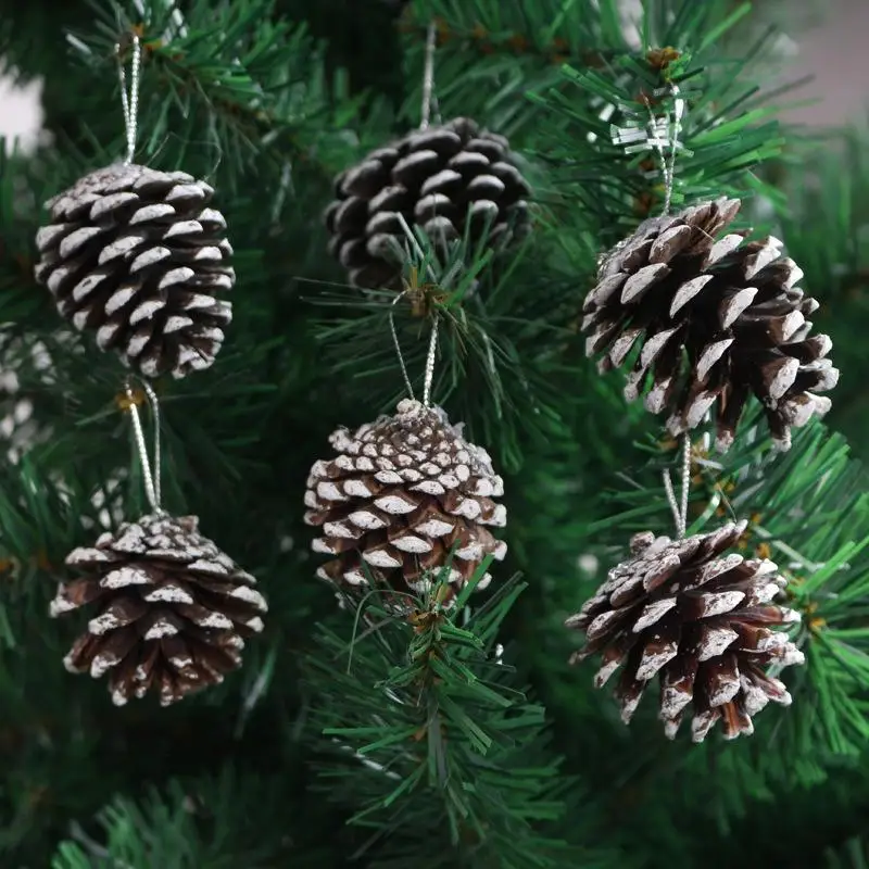 AsyPets 6pcs/set 6CM Snow Pinecone Ornaments Christmas Tree Decorations Baubles Pine Cones -30
AsyPets 6pcs/set 6CM Snow Pinecone Ornaments Christmas Tree Decorations Baubles Pine Cones -30