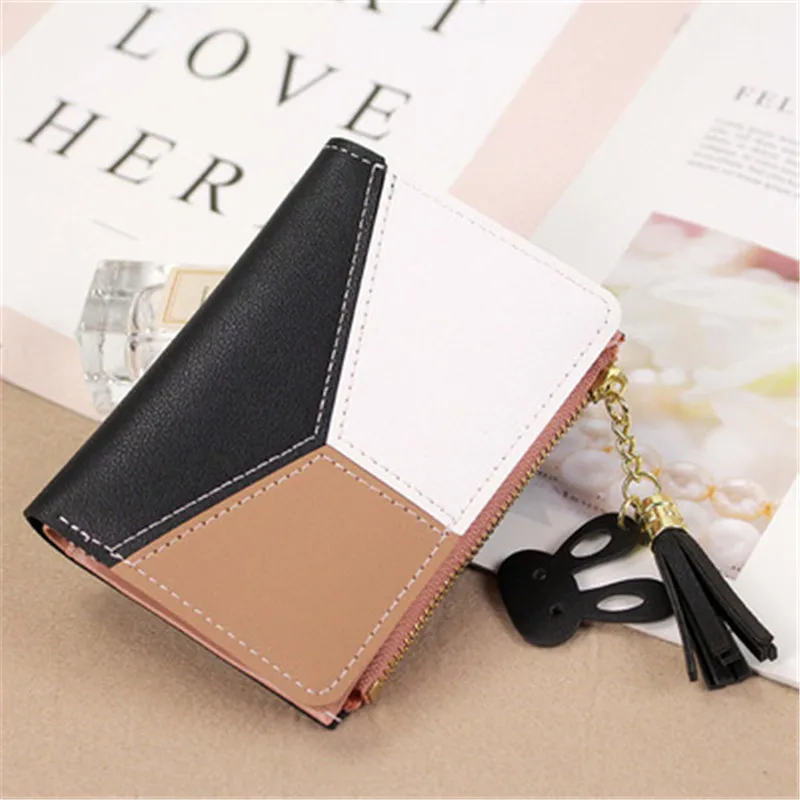 New Arrival Wallet Short Women Wallets Zipper Purse Patchwork Fashion Panelled Wallets Trendy Coin Purse Card Holder Leather
New Arrival Wallet Short Women Wallets Zipper Purse Patchwork Fashion Panelled Wallets Trendy Coin Purse Card Holder Leather