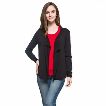 Spring Autumn Women Soft Suit Collar Knitted Black Cardigan Sweater Knitwear Long Sleeve Very Soft Coat Grace Dress
Spring Autumn Women Soft Suit Collar Knitted Black Cardigan Sweater Knitwear Long Sleeve Very Soft Coat Grace Dress