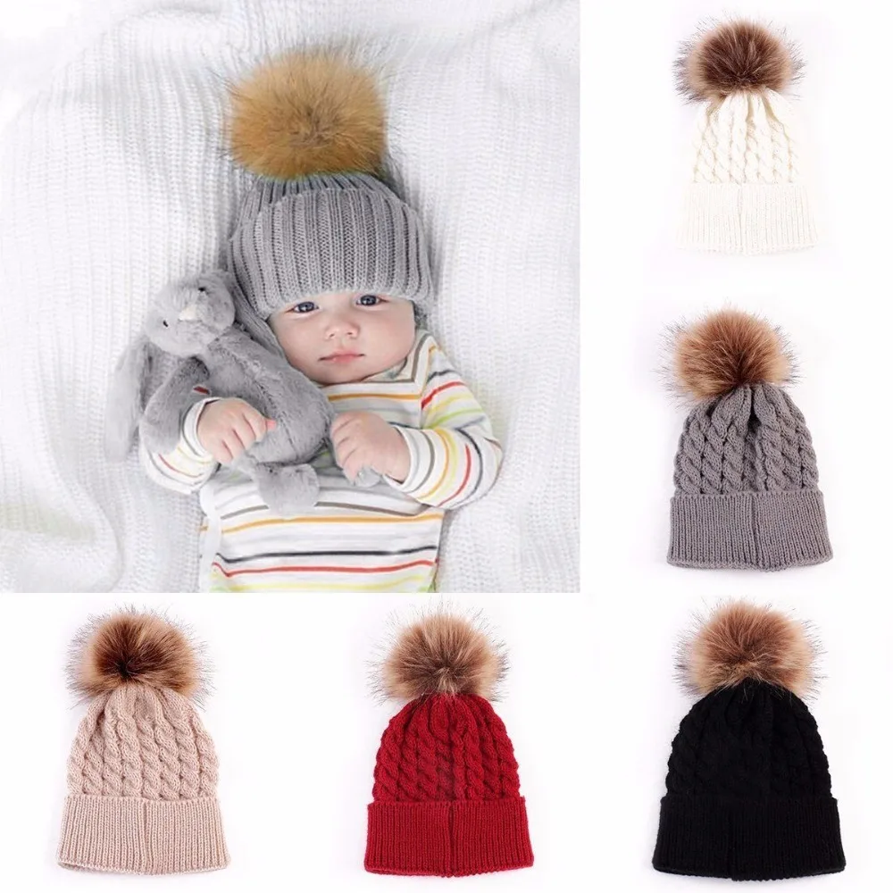 Hot 5 Color Baby Toddler Girls Boys Warm Winter Knit Beanie Fur Pom Hat Crochet Ski Ball Cap New
Hot 5 Color Baby Toddler Girls Boys Warm Winter Knit Beanie Fur Pom Hat Crochet Ski Ball Cap New