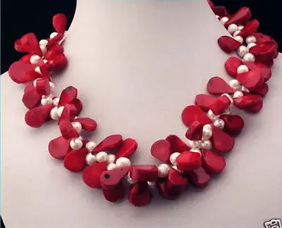 FREE SHIPPING>>>@@ Hot sale S>>>>>New Charming jewelry Estate Necklace Red Coral Beads and Pearls 18
FREE SHIPPING>>>@@ Hot sale S>>>>>New Charming jewelry Estate Necklace Red Coral Beads and Pearls 18