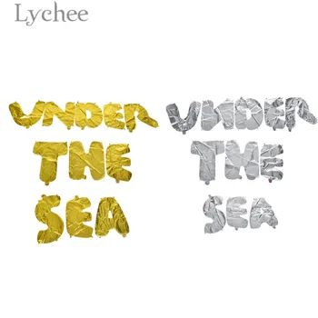 Lychee Life 11pcs Under The Sea Aluminium Foil Balloons Creative Gold Color Silver Color Letter Balloon Birthday Party Supplies
Lychee Life 11pcs Under The Sea Aluminium Foil Balloons Creative Gold Color Silver Color Letter Balloon Birthday Party Supplies