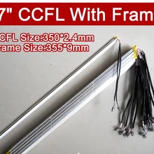 4PCS 17'' inch dual lamps CCFL with frame,LCD monitor lamp backlight with housing,CCFL with cover,CCFL:350mm,FRAME:355mm x9mm