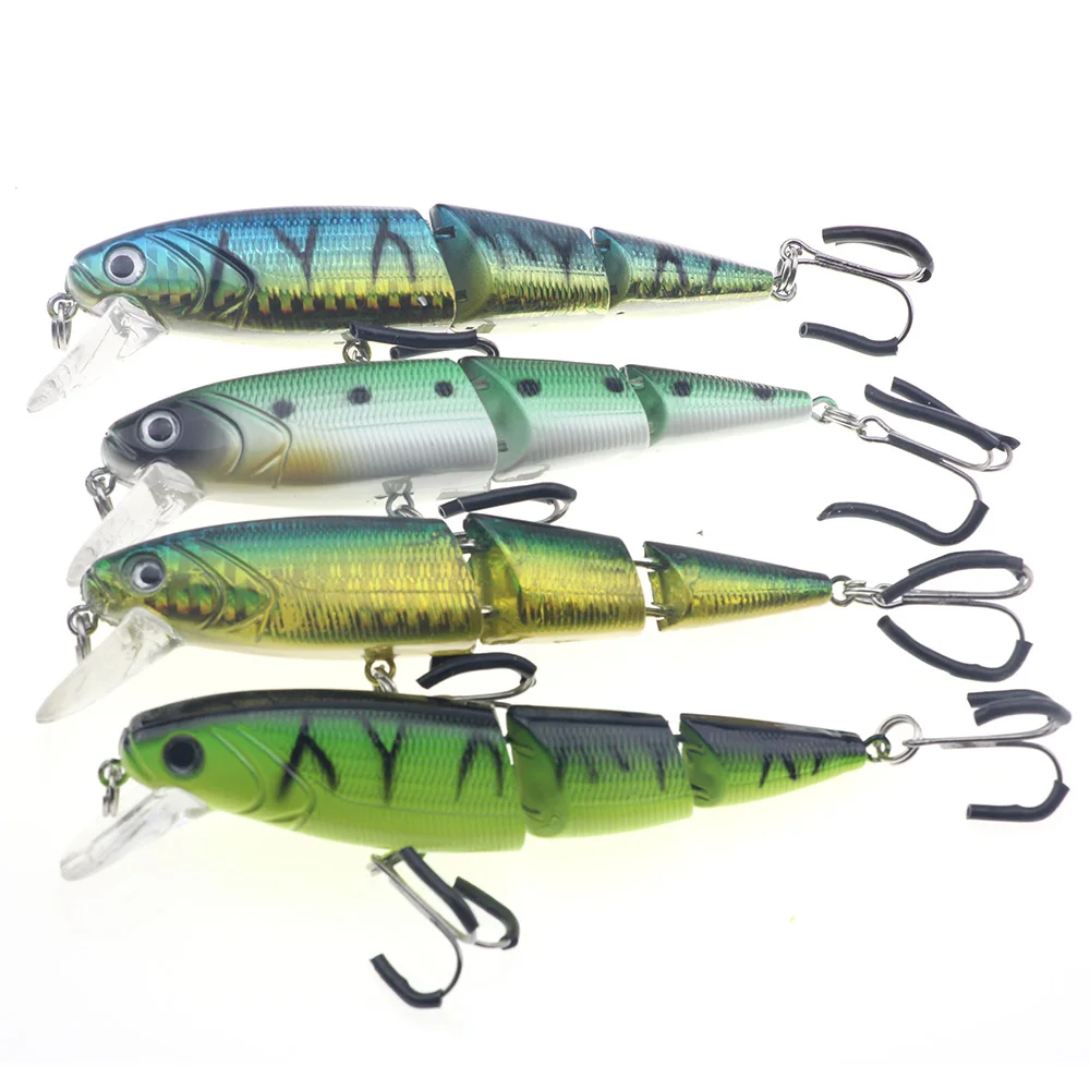 Rompin 1Pcs Top Water Minnow 3 Sections Fishing Lures Swimbait Jointed Hook Crankbait 10cm 16g Crazy wobblers fishing tackle
Rompin 1Pcs Top Water Minnow 3 Sections Fishing Lures Swimbait Jointed Hook Crankbait 10cm 16g Crazy wobblers fishing tackle