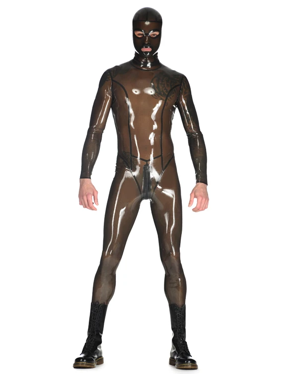 transparent Latex Bodysuit Enclosed Latex Rubber Catsuit With Back Zip Through Crotch Men's Latex Clothes Including Hood
transparent Latex Bodysuit Enclosed Latex Rubber Catsuit With Back Zip Through Crotch Men's Latex Clothes Including Hood
