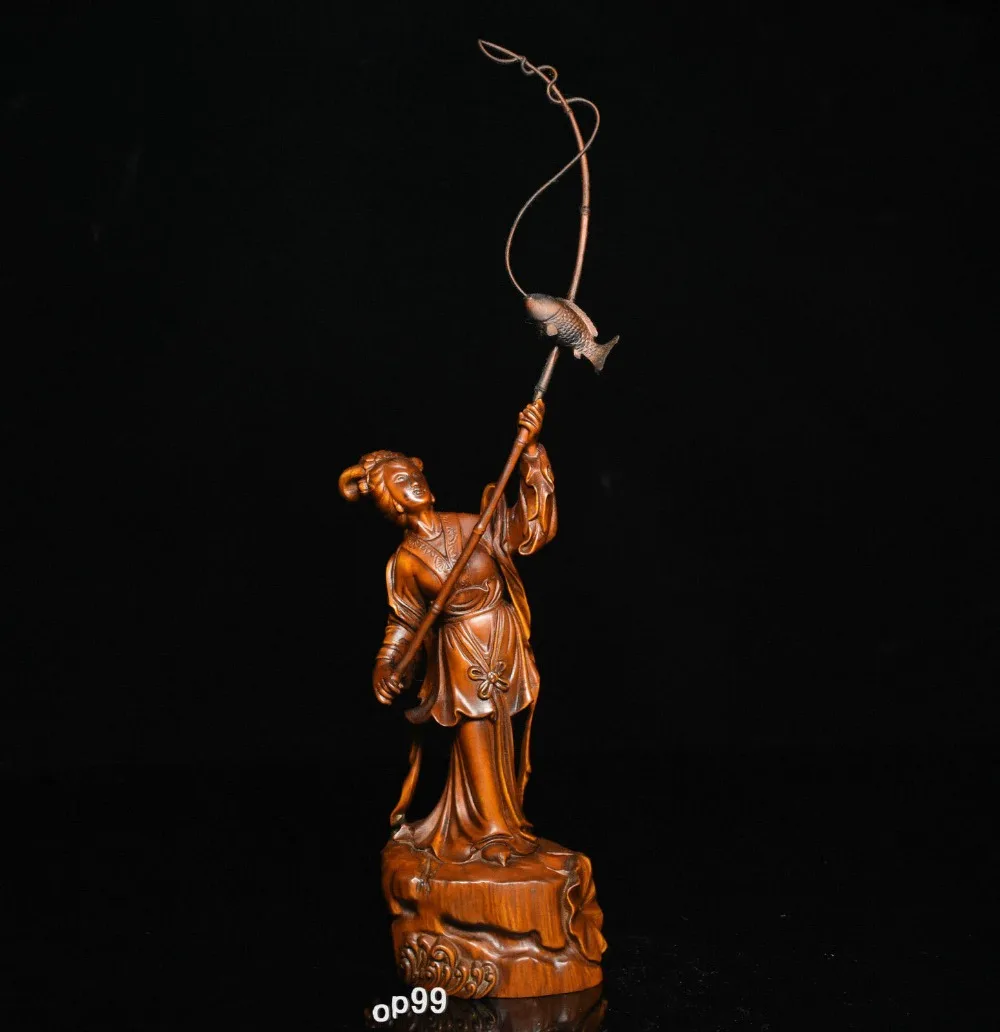 wedding decoration 8 Chinese Folk Collect Boxwood Wood Carving beautiful woman Belle fishing Statue Christmas
wedding decoration 8 Chinese Folk Collect Boxwood Wood Carving beautiful woman Belle fishing Statue Christmas