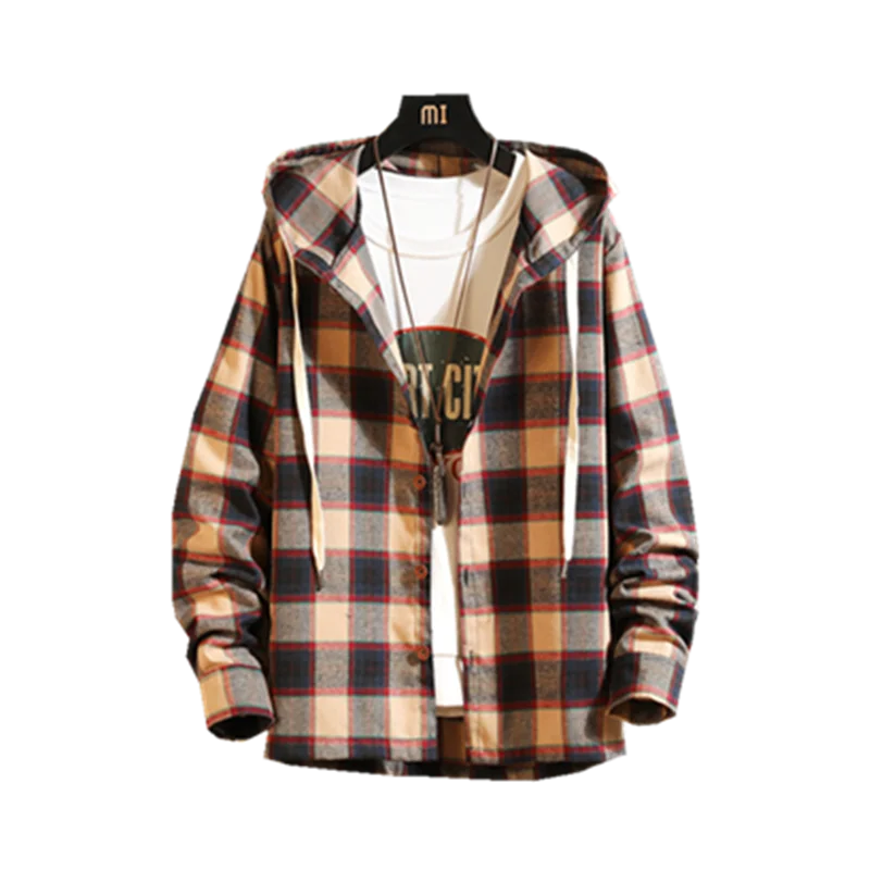 Men's hooded long-sleeved plaid shirt 2019 new hot men fashion casual hip-hop street style cotton high-end shirt plus size S-5XL
Men's hooded long-sleeved plaid shirt 2019 new hot men fashion casual hip-hop street style cotton high-end shirt plus size S-5XL