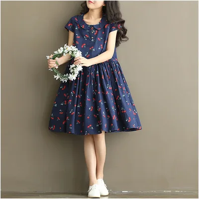 2019 summer female Peter pan collar dress short sleeve pregnant women cherry printed cotton dress maternity preppy style dresses
2019 summer female Peter pan collar dress short sleeve pregnant women cherry printed cotton dress maternity preppy style dresses