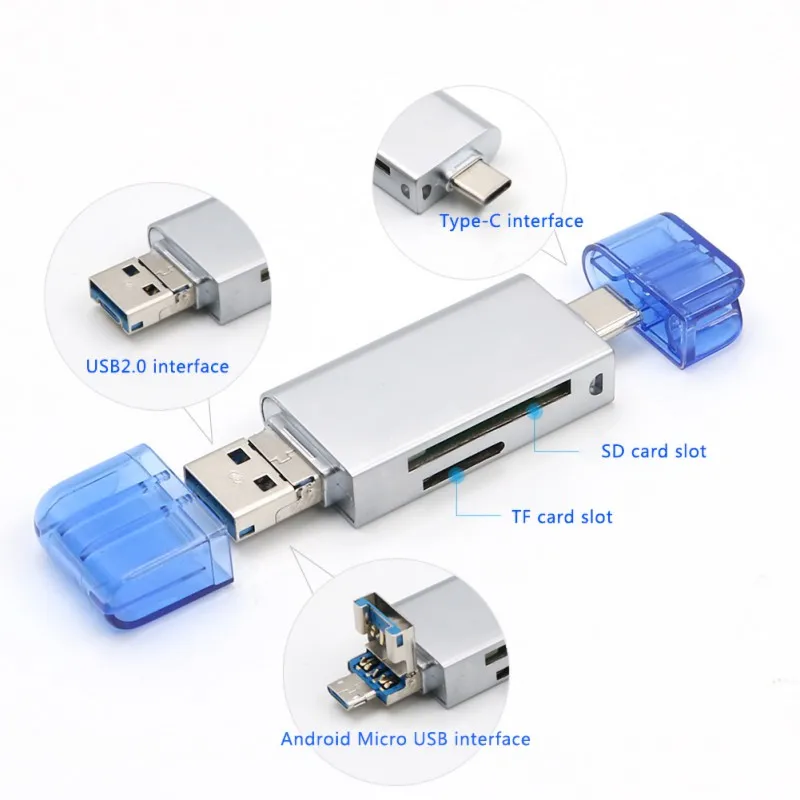 Type-c Android USB connection SD/TF multi-function card reader micro mobile computer multi-in-one OTG zinc alloy
Type-c Android USB connection SD/TF multi-function card reader micro mobile computer multi-in-one OTG zinc alloy