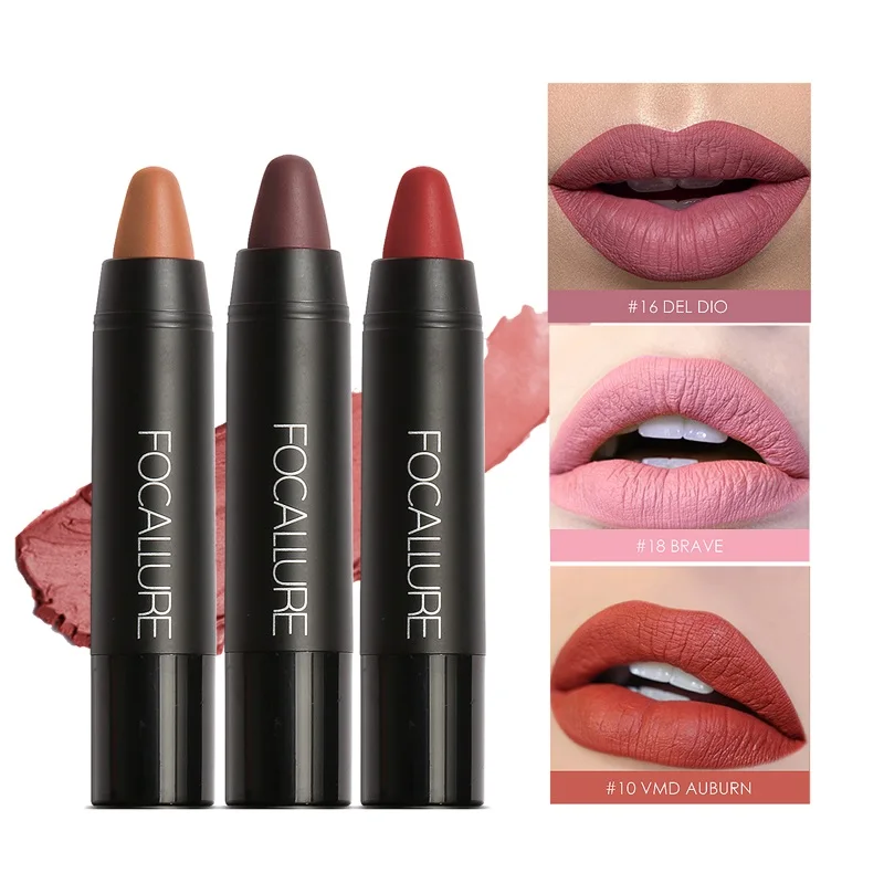 FOCALLURE Matte lipstick waterproof nude Lip stick pencil Long lasting 3 pcs lipstick set Women Beauty
FOCALLURE Matte lipstick waterproof nude Lip stick pencil Long lasting 3 pcs lipstick set Women Beauty
