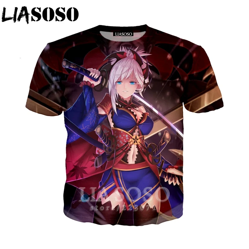 LIASOSO Summer New Sweatshirt 3D Print Men Women Anime Fate Grand Order Short Sleeve T-Shirt Unisex Casual Cute Pullover A127-06
LIASOSO Summer New Sweatshirt 3D Print Men Women Anime Fate Grand Order Short Sleeve T-Shirt Unisex Casual Cute Pullover A127-06