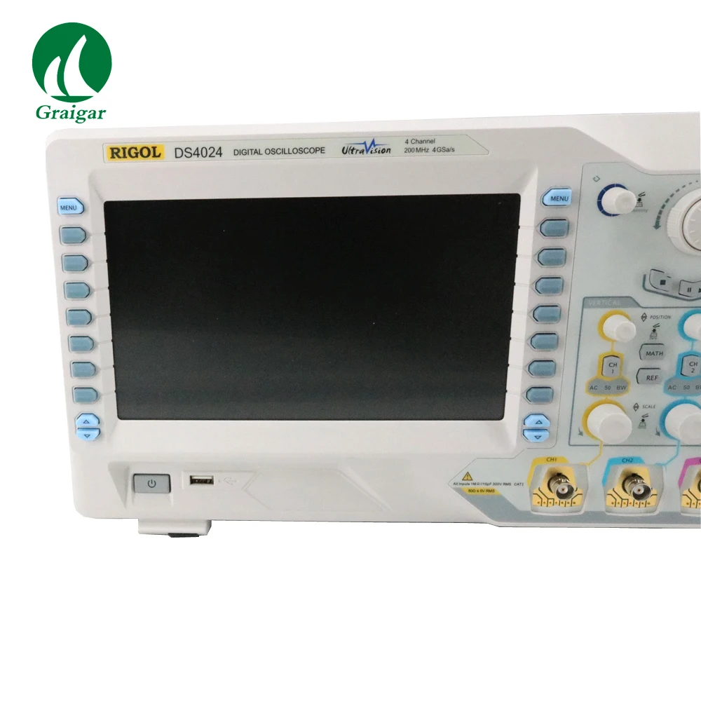 Bandwidth 200 Mhz Rigol DS4024 Digital Oscilloscopes Channels 4