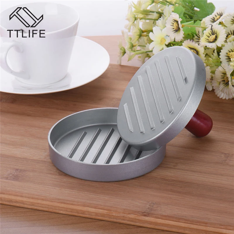 TTLIFE 1set Burger Meat Press Aluminum Alloy 12cm Round Shape Hamburger Patties Maker Kitchen Accessories Cooking Tools
TTLIFE 1set Burger Meat Press Aluminum Alloy 12cm Round Shape Hamburger Patties Maker Kitchen Accessories Cooking Tools