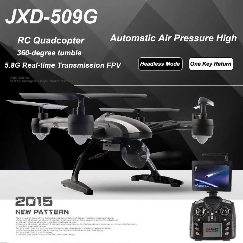 Original JXD 509G 5.8G FPV RC Quadcopter RTF 2.4Ghz with HD Camera Headless Mode One Key Return (JXD 509 FPV Version)
Original JXD 509G 5.8G FPV RC Quadcopter RTF 2.4Ghz with HD Camera Headless Mode One Key Return (JXD 509 FPV Version)