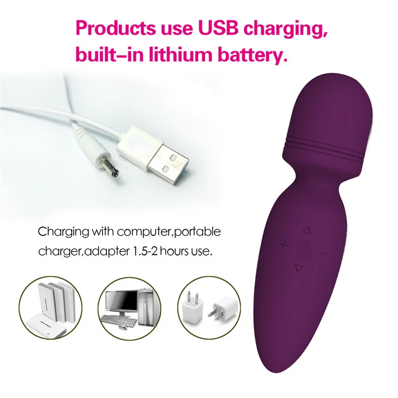5 Frequency Vibrator USB Rechargeable G Spot Clit Vagina Breast Stimulator Vibrating Erotic Adult Sex Toys For Women Masturbator