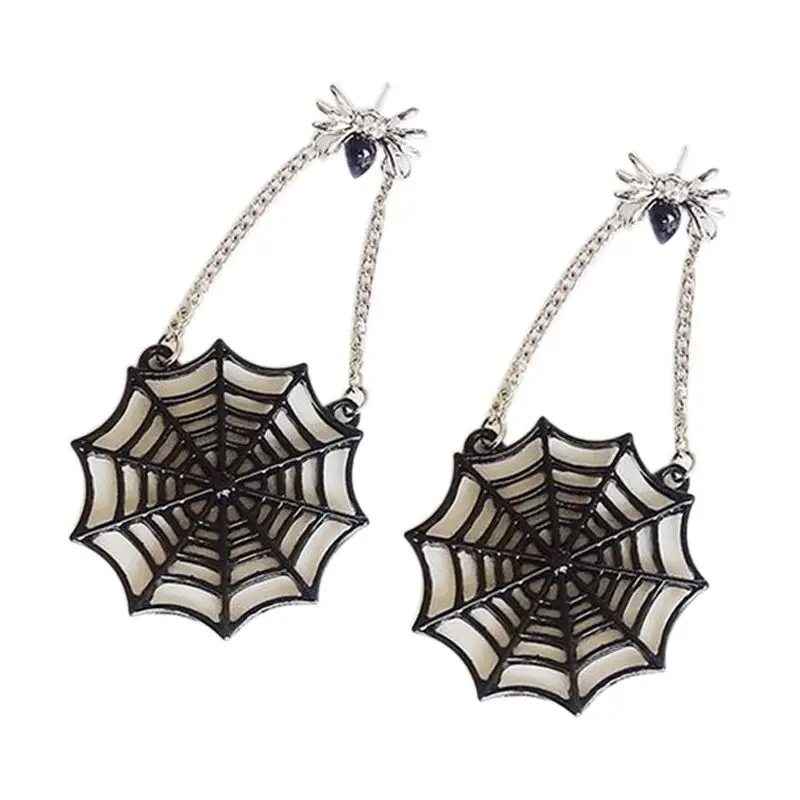 New Spider Web Women Fashion Stud Earrings Ear Post Black Silver Color Spider Animals Earrings Jewelry, 1 Pair
New Spider Web Women Fashion Stud Earrings Ear Post Black Silver Color Spider Animals Earrings Jewelry, 1 Pair