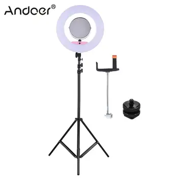 Andoer FD-480II Ring Light 96W Dimmable Bi-color 3200-5500K Macro LED Video Ring Light Lamp Ringlight Light stand+Make-up Mirror
Andoer FD-480II Ring Light 96W Dimmable Bi-color 3200-5500K Macro LED Video Ring Light Lamp Ringlight Light stand+Make-up Mirror