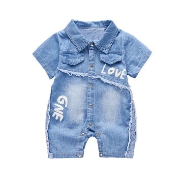 Boys Girls Denim Rompers Playsuits New Baby Kids Summer Fall Denim Clothes Child Stars Solid Jumpsuits cotton Short Sleeve Suits
Boys Girls Denim Rompers Playsuits New Baby Kids Summer Fall Denim Clothes Child Stars Solid Jumpsuits cotton Short Sleeve Suits