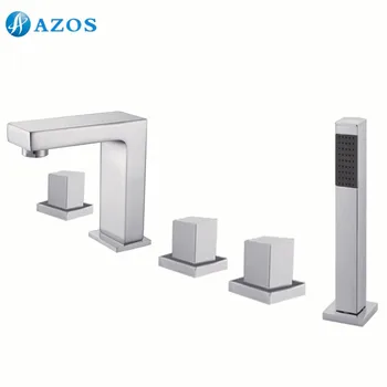 Bathtub Shower Faucets Chrome Polish Bathroom Suana 5pc Sets Showerhead,Diverter,Two Handles,Shower Hose,Waterfall Spout YGWJ054
Bathtub Shower Faucets Chrome Polish Bathroom Suana 5pc Sets Showerhead,Diverter,Two Handles,Shower Hose,Waterfall Spout YGWJ054