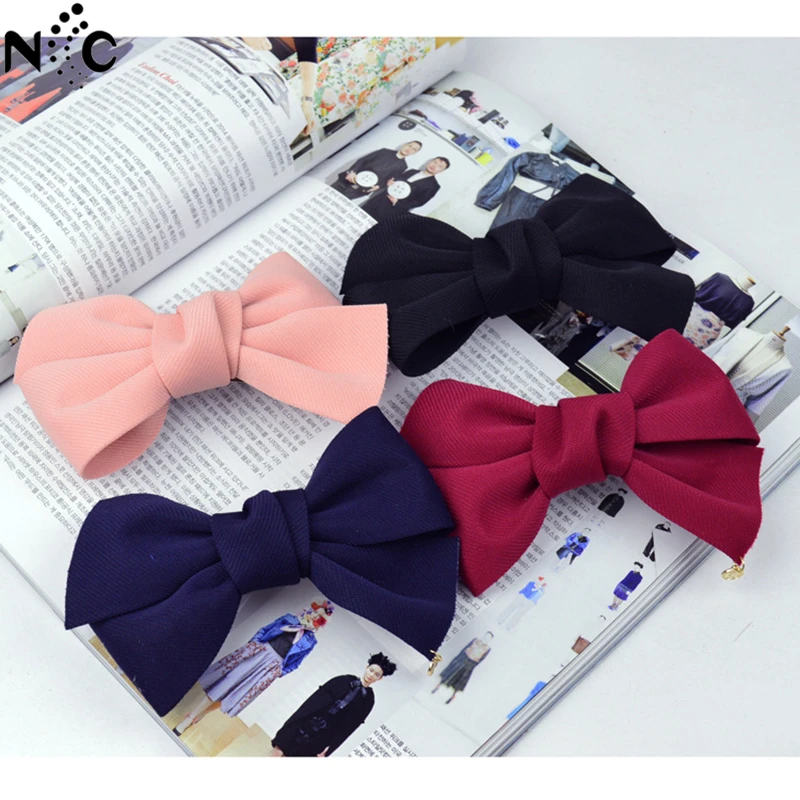 New Female Charm Big Solid Cloth Bows Hairpins Hair Clips For Women Girl Wedding Jewelry Hair Accessories Hairgrip Barrettes
New Female Charm Big Solid Cloth Bows Hairpins Hair Clips For Women Girl Wedding Jewelry Hair Accessories Hairgrip Barrettes