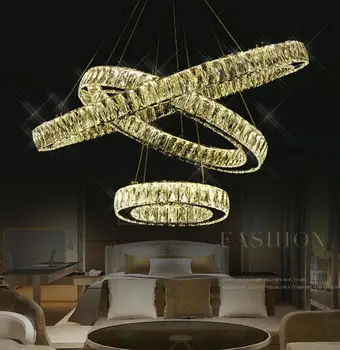 Wire cutting crystal dining room lamp living room bedroom chandelier simple dining chandelier three ring lights with remote LED
Wire cutting crystal dining room lamp living room bedroom chandelier simple dining chandelier three ring lights with remote LED