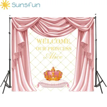 Sunsfun 7x5FT Pink Curtain Crown Happy Birthday Custom Photography Studio Background Backdrop 220cmx150cm
Sunsfun 7x5FT Pink Curtain Crown Happy Birthday Custom Photography Studio Background Backdrop 220cmx150cm