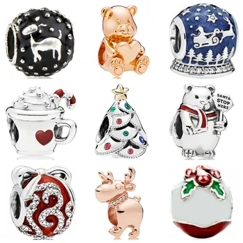 High Quality Tree Star Wapiti Crystal Bear DIY Beads Jewelry Making Fit Pandora Charms Bracelets for Women Christmas Gifts Femme
High Quality Tree Star Wapiti Crystal Bear DIY Beads Jewelry Making Fit Pandora Charms Bracelets for Women Christmas Gifts Femme