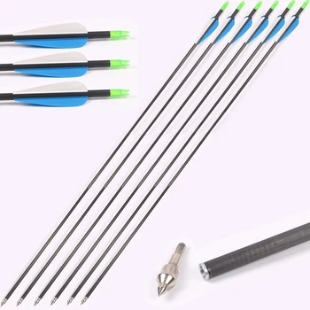 12 pieces Archery Pure Carbon Fiber Arrows 400 spine suitable for Compound Bow or Recurve Bow
12 pieces Archery Pure Carbon Fiber Arrows 400 spine suitable for Compound Bow or Recurve Bow