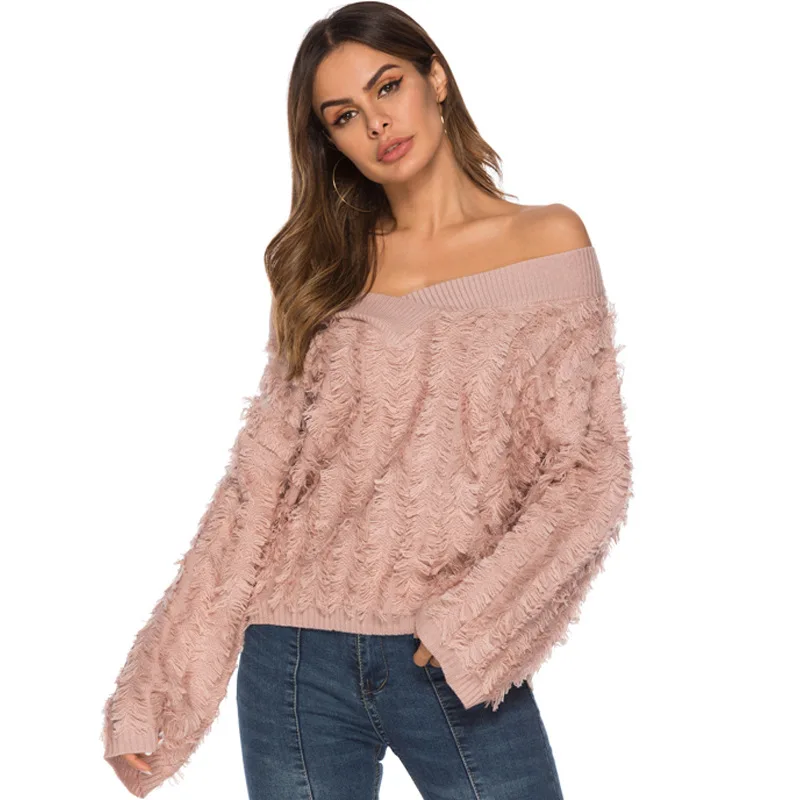 2019 New Woman Spring Autumn Winter Long Sleeve Tassel V Neck Knitting Sweater Solid Pullovers Plus Size
2019 New Woman Spring Autumn Winter Long Sleeve Tassel V Neck Knitting Sweater Solid Pullovers Plus Size