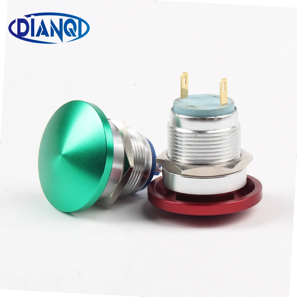 19mm Metal aluminum mushroom head switch Push Button Switch Momentary 1NO Car press button 2pin terminal 19MG/L.F.C
19mm Metal aluminum mushroom head switch Push Button Switch Momentary 1NO Car press button 2pin terminal 19MG/L.F.C
