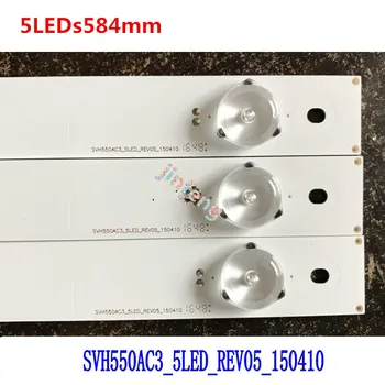 (New Kit)10 PCS 5LEDs 584mm LED backlight strip for 55 inch TV SVH550AC3 5LED D550DF LED55K220 LED55K1800 LED55K22
(New Kit)10 PCS 5LEDs 584mm LED backlight strip for 55 inch TV SVH550AC3 5LED D550DF LED55K220 LED55K1800 LED55K22