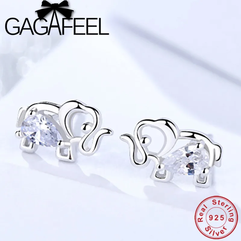GAGAFEEL 2018 Hot 925 Sterling Silver Elephant Stud Earrings Crystal Creative Cute Earrings for Women Jewelry Christmas Gift
GAGAFEEL 2018 Hot 925 Sterling Silver Elephant Stud Earrings Crystal Creative Cute Earrings for Women Jewelry Christmas Gift