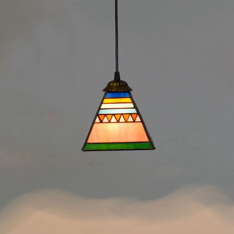 modern Mediterranean square Restaurant Art lighting Bar terrace Stained glass Aisle Small Pendant Lights E27 110-240V 6inch 15CM
modern Mediterranean square Restaurant Art lighting Bar terrace Stained glass Aisle Small Pendant Lights E27 110-240V 6inch 15CM