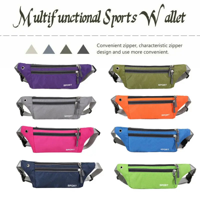 Mens Women Waist Bag Fanny Pack Running Zip Belt Money Pouch Travel Holiday Bags
Mens Women Waist Bag Fanny Pack Running Zip Belt Money Pouch Travel Holiday Bags