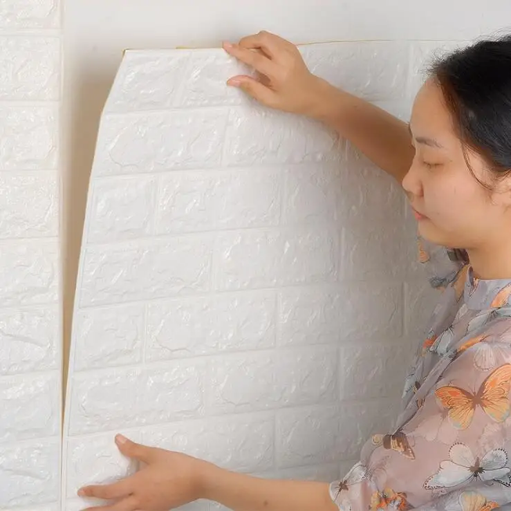 3D brick wall sticker living room 70*38.5CM DIY PE foam wallpaper panel room flower stone decoration embossed wallpaper poster
3D brick wall sticker living room 70*38.5CM DIY PE foam wallpaper panel room flower stone decoration embossed wallpaper poster