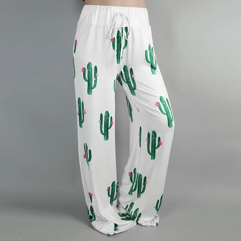 Versear 2019 Women Cactus Wide Leg Harem Pants Print Lace Up High Waist Loose Trousers Female Casual Beach Plus Size pants
Versear 2019 Women Cactus Wide Leg Harem Pants Print Lace Up High Waist Loose Trousers Female Casual Beach Plus Size pants