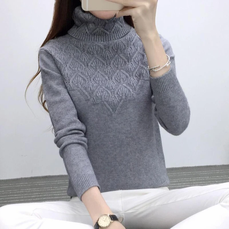 2019 Winter Pullover Sweater Women Turtleneck Long Sleeve Sweater Female Warm Knitted Cashmere Sweater Jumper Pull Femme
2019 Winter Pullover Sweater Women Turtleneck Long Sleeve Sweater Female Warm Knitted Cashmere Sweater Jumper Pull Femme