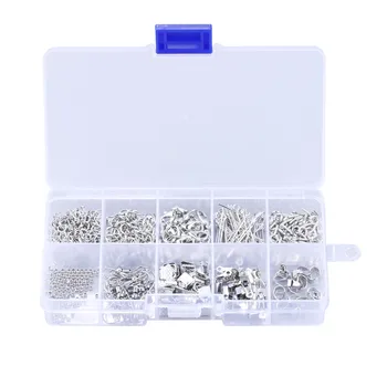 Jewelry Findings Screw Eye Pin Eye Pins Lobster Clasps Jump Rings Positioning Bead Ear Hook Fold Over Cord End Pendant Clips
Jewelry Findings Screw Eye Pin Eye Pins Lobster Clasps Jump Rings Positioning Bead Ear Hook Fold Over Cord End Pendant Clips
