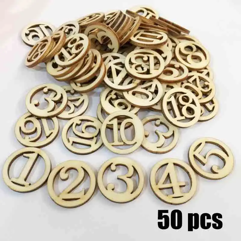 50 Pcs Creative Round Digital Wooden Chips for With Number Tree Bark Log Discs for Diy Crafts Wedding Party Painting Decoration
50 Pcs Creative Round Digital Wooden Chips for With Number Tree Bark Log Discs for Diy Crafts Wedding Party Painting Decoration