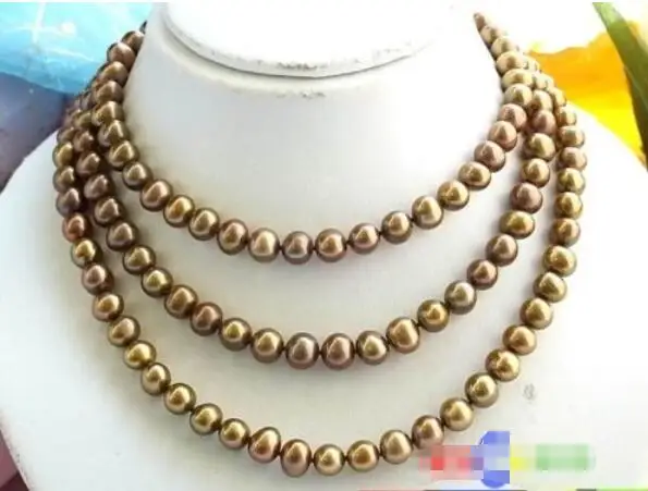 Free shipping hot sale Women Bridal Wedding Jewelry >>LONG 50" 9MM COFFEE ROUND FRESHWATER CULTURED PEARL NECKLACE
Free shipping hot sale Women Bridal Wedding Jewelry >>LONG 50" 9MM COFFEE ROUND FRESHWATER CULTURED PEARL NECKLACE