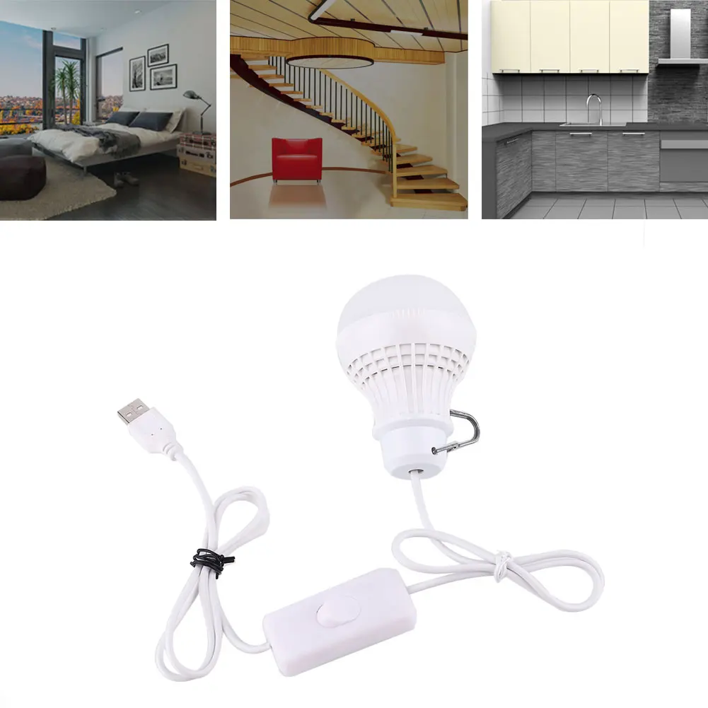 DC 5V 5W USB Bulb Light Portable Lamp LED For Hiking Camping Tent Travel Work With Power Bank Notebook With Hook White 
DC 5V 5W USB Bulb Light Portable Lamp LED For Hiking Camping Tent Travel Work With Power Bank Notebook With Hook White