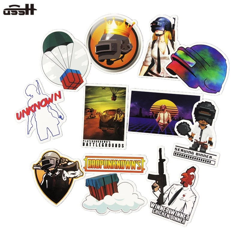 26 Pcs Pubg Game Playerunknown's Battlegrounds Eat Chicken Waterproof Sticker Laptop Luggage Phone Skateboard Guitar Stickers
26 Pcs Pubg Game Playerunknown's Battlegrounds Eat Chicken Waterproof Sticker Laptop Luggage Phone Skateboard Guitar Stickers