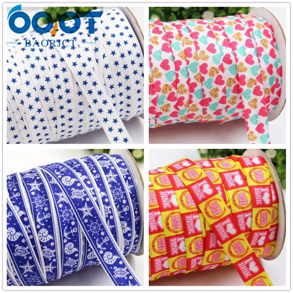 OOOT BAORJCT 1752620 16 мм мультяшная эластичная лента для фото 10yds DIY аксессуары головного