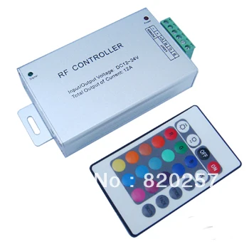 DHL EMS free shipping 10pcs/lot DC12V-24V 3*4A RGB led controller aluminum housing with 24key iR Remote
DHL EMS free shipping 10pcs/lot DC12V-24V 3*4A RGB led controller aluminum housing with 24key iR Remote
