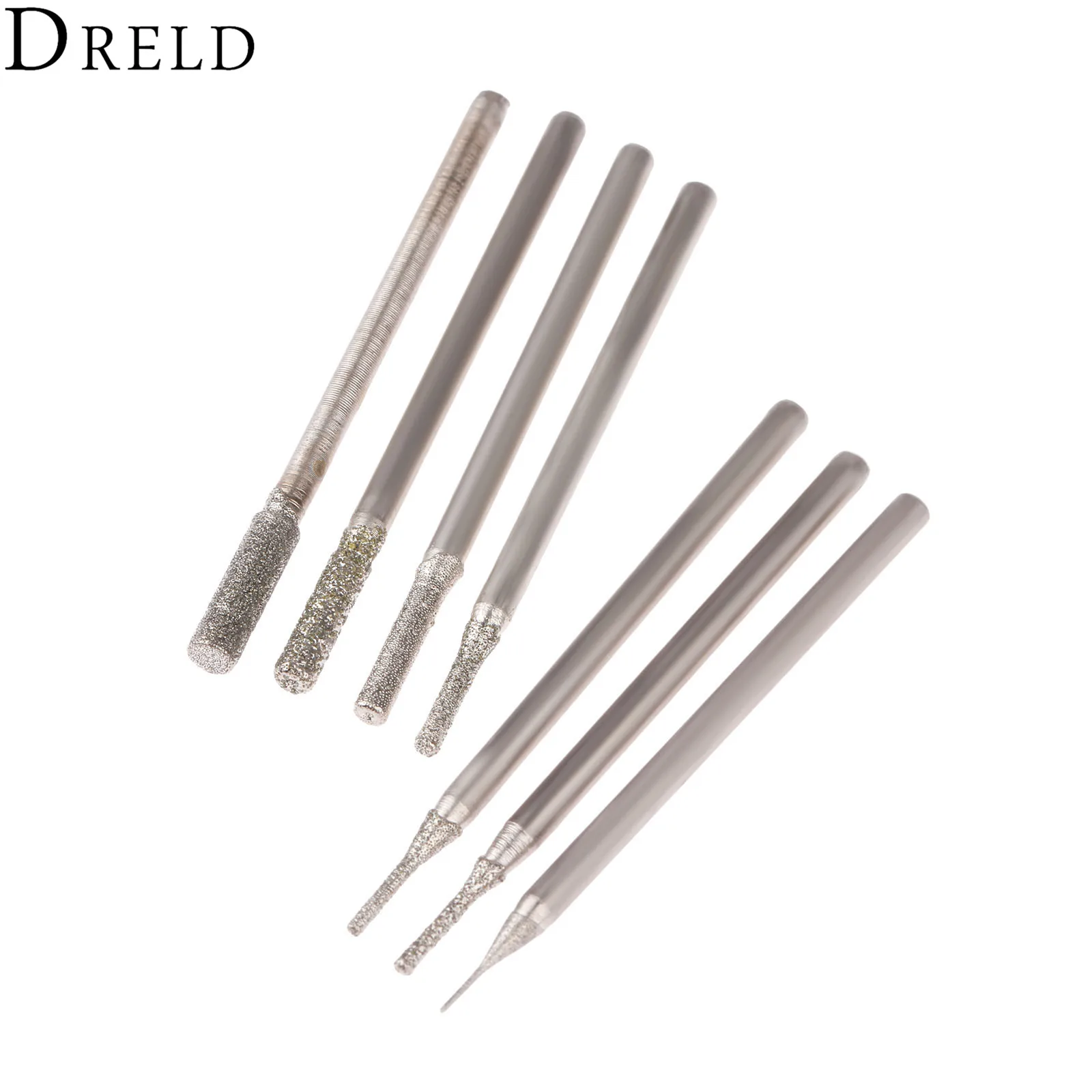 Аксессуары DRELD для Dremel 7 шт. цилиндрическая алмазная шлифовальная головка с