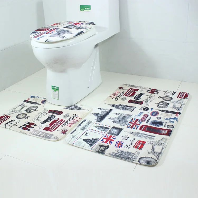 Non-slip Floor Mat Bath Curtain Set British Style London Building Polyester Waterproof Shower Curtains with Rectangle
Non-slip Floor Mat Bath Curtain Set British Style London Building Polyester Waterproof Shower Curtains with Rectangle