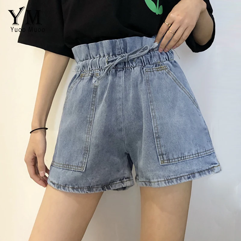 YuooMuoo Elastic High Waist Denim Shorts Women Jeans Bow Sash Pocket Hot Wide Leg Shorts Casual Streetwear Loose Female Shorts
YuooMuoo Elastic High Waist Denim Shorts Women Jeans Bow Sash Pocket Hot Wide Leg Shorts Casual Streetwear Loose Female Shorts