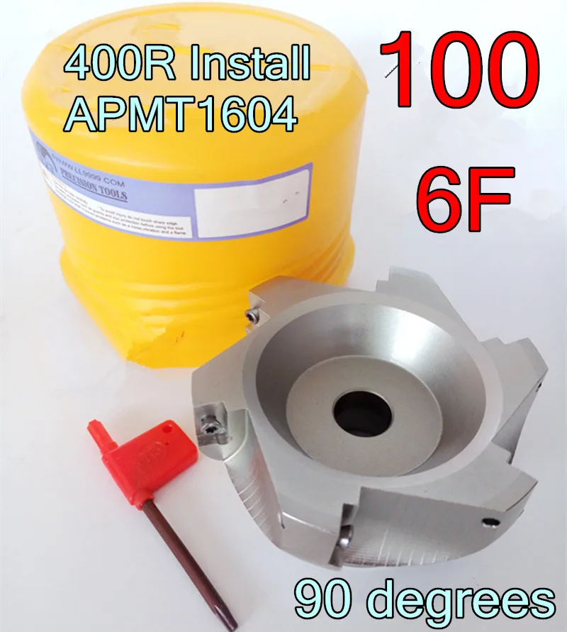 BAP400R-100-32mm Inner hole 90 degrees 6F Install APMT1604 Carbide insert CNC Milling cutter knife dish Free shipping
BAP400R-100-32mm Inner hole 90 degrees 6F Install APMT1604 Carbide insert CNC Milling cutter knife dish Free shipping